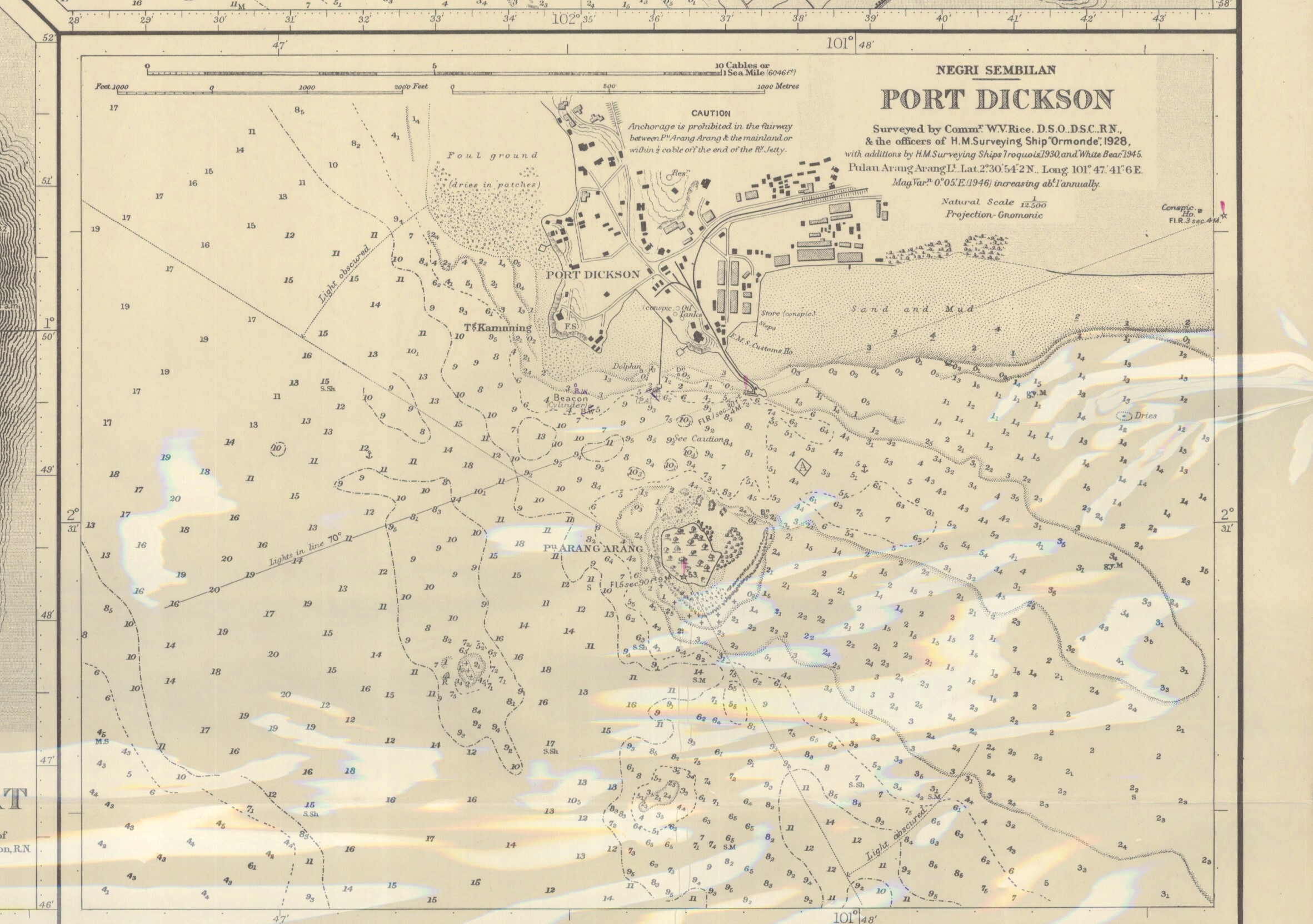 Nama Tanjong Kemuning Dalam Peta Port Dickson 1928